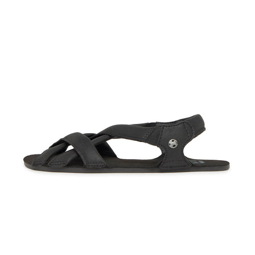 sandalias veganas sinteticas plantilla absorbente transpirable adulto meliana freeker adulto ss26 Microfibra Negro 01  |  Negro Serraje Reciclado