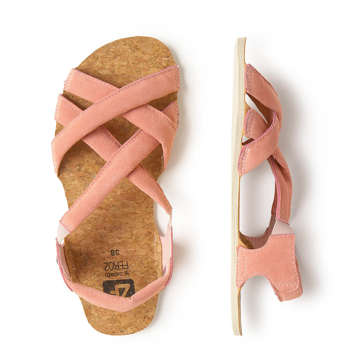 sandalias veganas sinteticas plantilla absorbente transpirable adulto meliana freeker adulto ss26 Microfibra Rosa 03