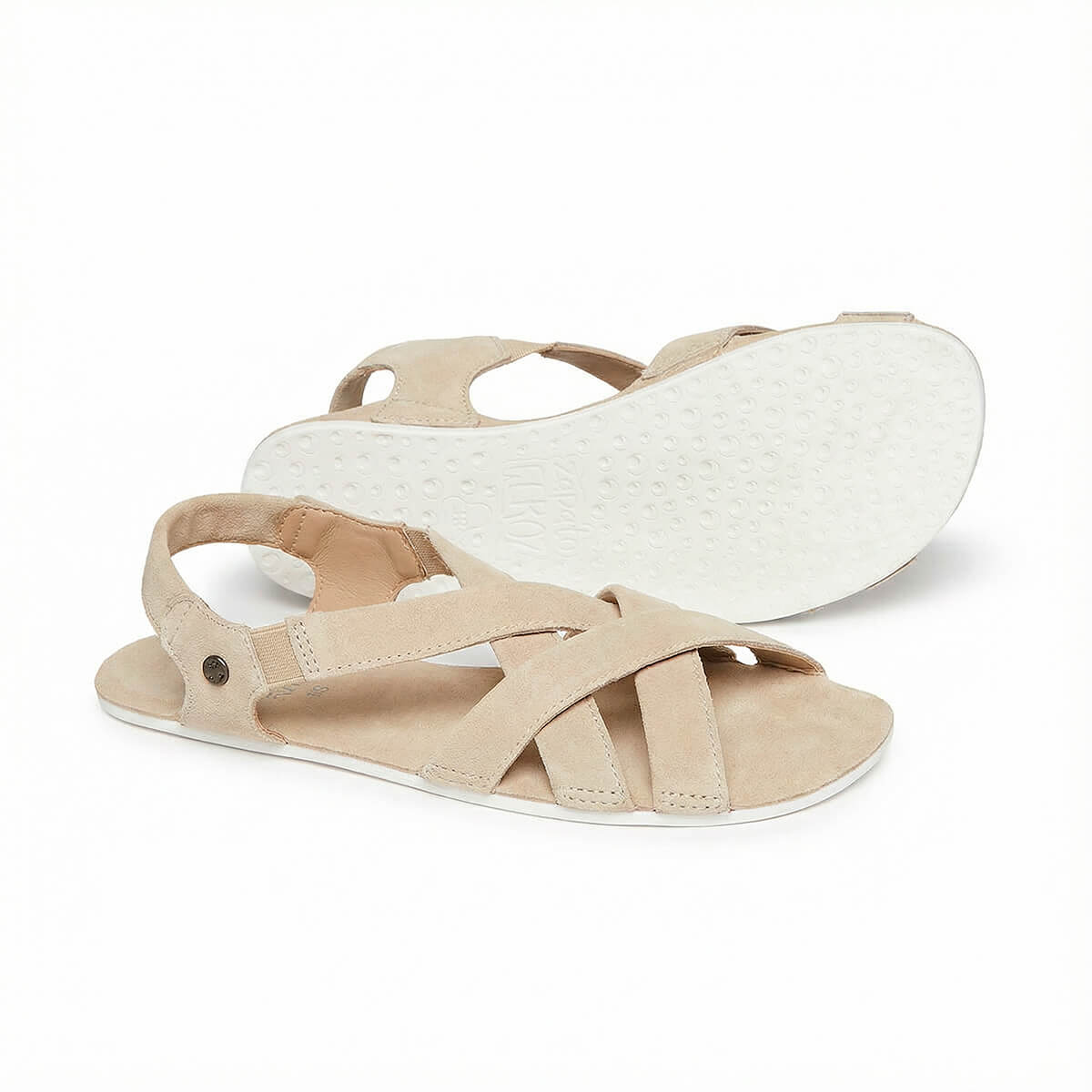 sandalias veganas sinteticas plantilla absorbente transpirable adulto meliana freeker adulto ss26 meliana beige 2 | Beige Serraje Reciclado