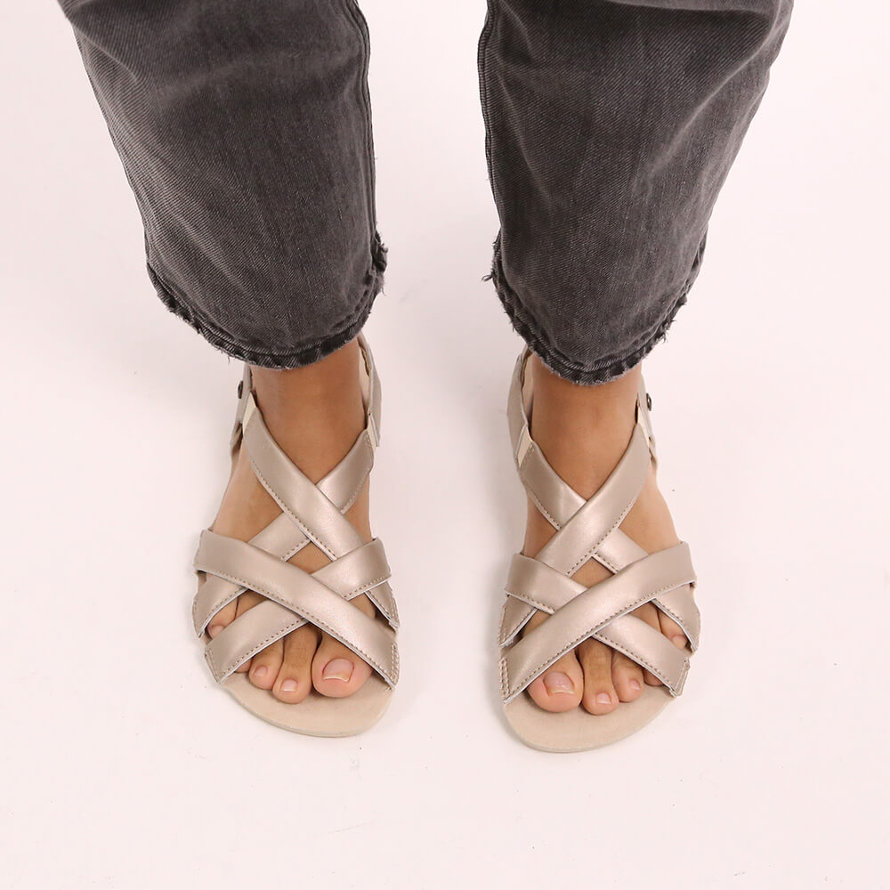 sandalias veganas sinteticas plantilla absorbente transpirable adulto meliana freeker adulto ss26 plata