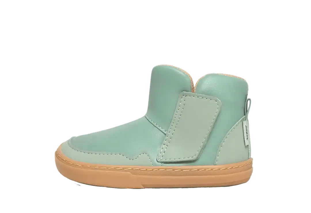 Slider central Bota barefoot infantil Alcoy Mint | Zapato Feroz