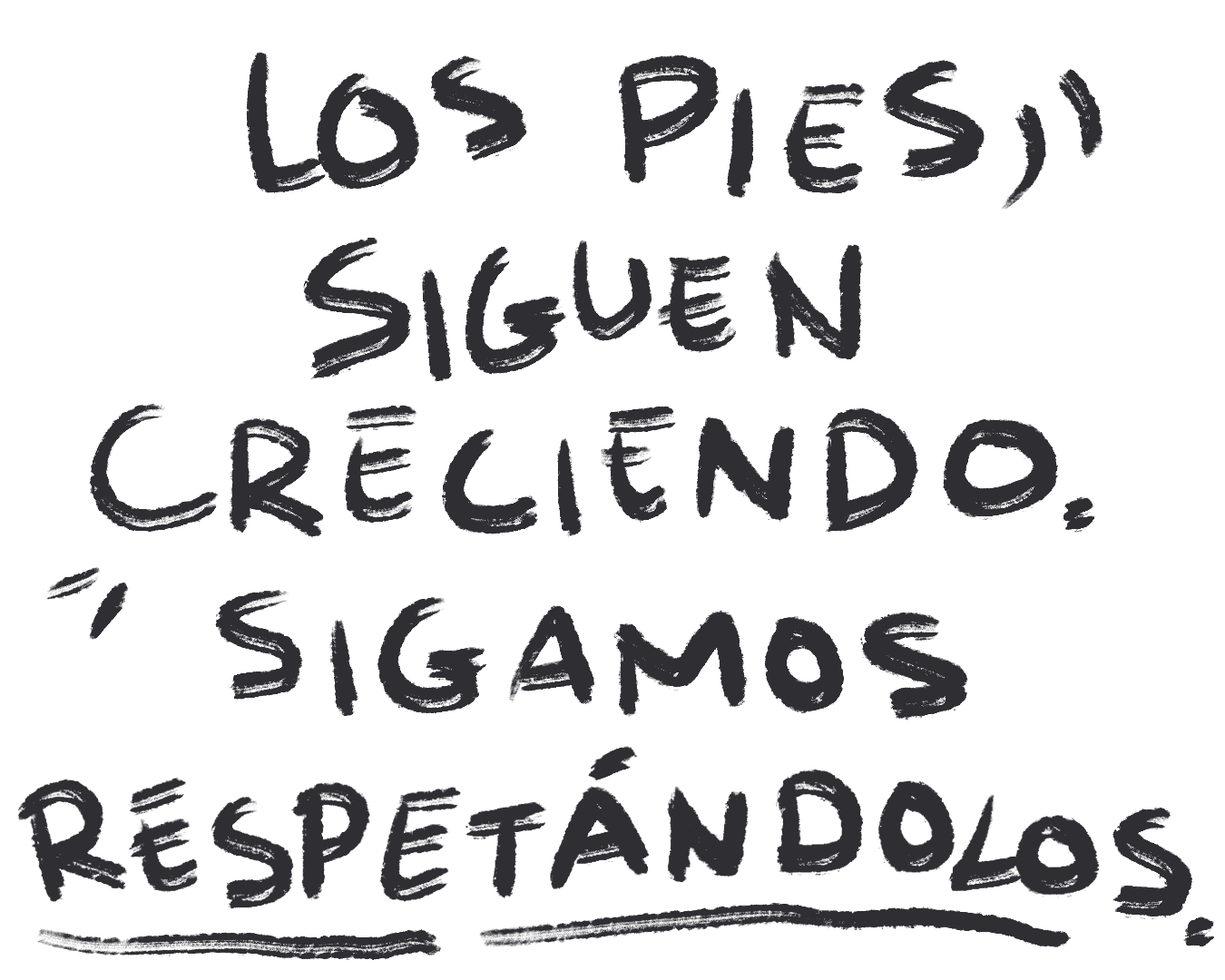 Ilustracion Los pies siguen creciendo 