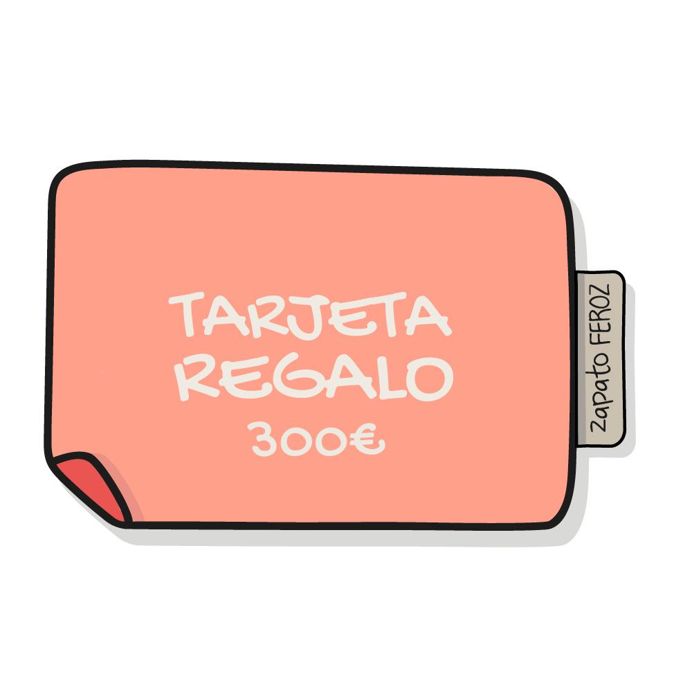 Tarjeta regalo zapato feroz 300 euros