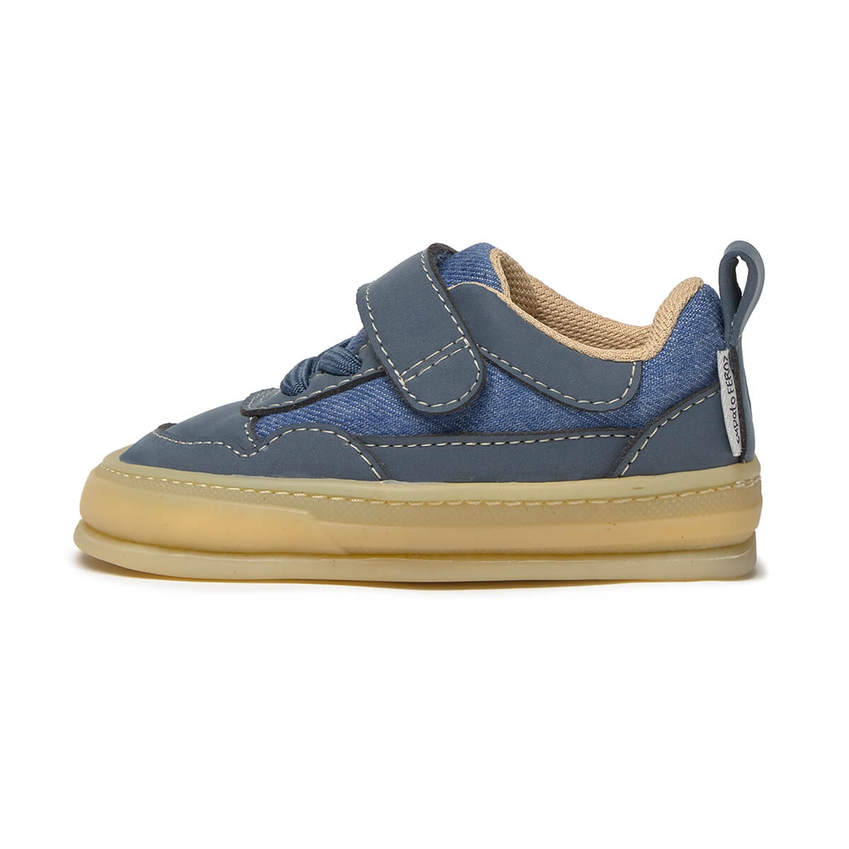 zapatilla barefoot bebe azul denim vaquero faura feroz ss26 00