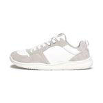 zapatilla deportiva adulto barefoot piel serraje blanco olocau aw25 01  | Blanco Gris Piel