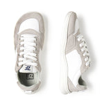 zapatilla deportiva adulto barefoot piel serraje blanco olocau aw25 03 | Blanco Gris Piel