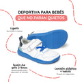 zapatilla deportiva bebe feroz barefoot azul olocau ss26 02