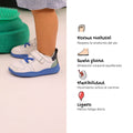 zapatilla deportiva bebe feroz barefoot azul olocau ss26 03