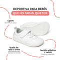 zapatilla deportiva bebe feroz barefoot blanco olocau ss26 02