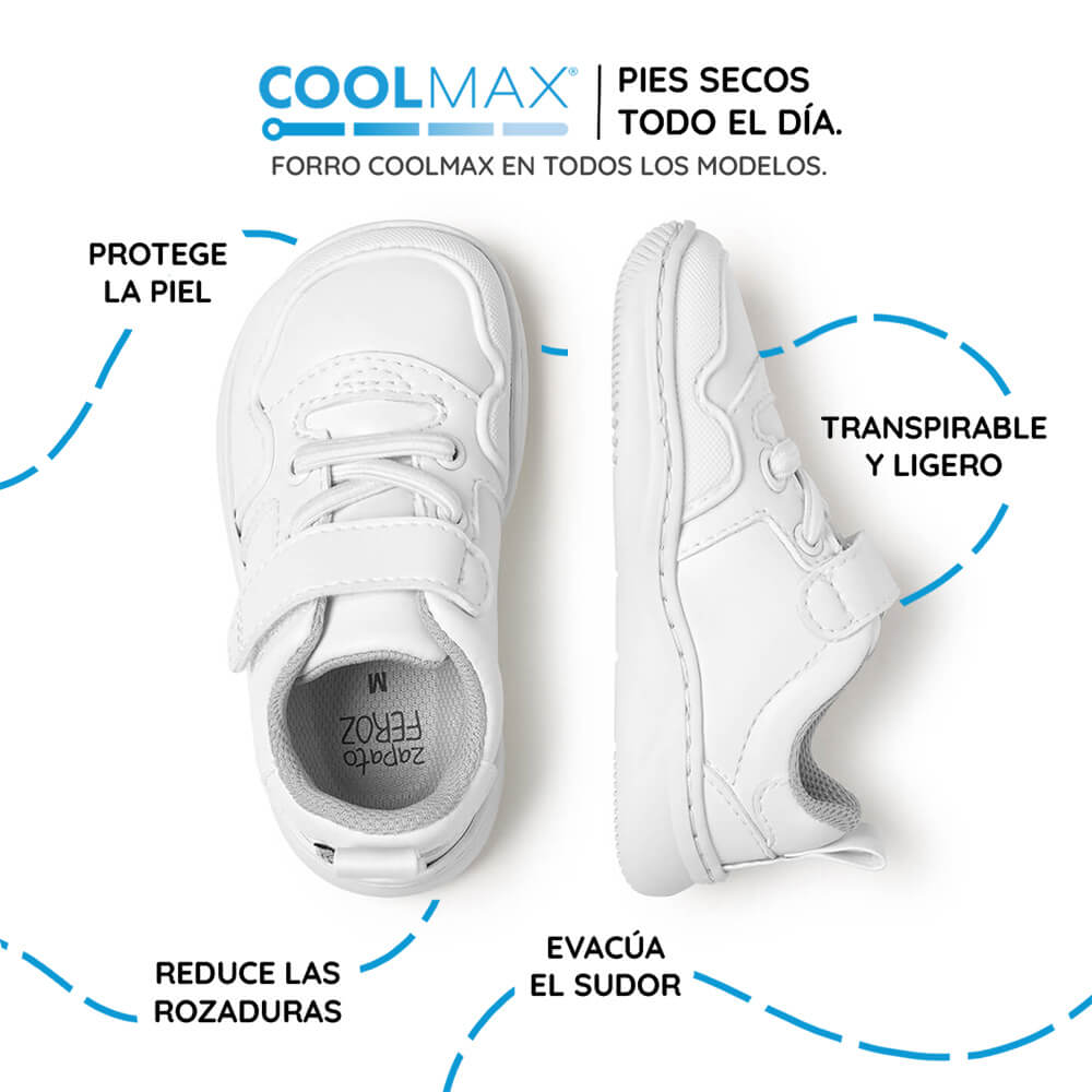 zapatilla deportiva bebe feroz barefoot blanco olocau ss26 04