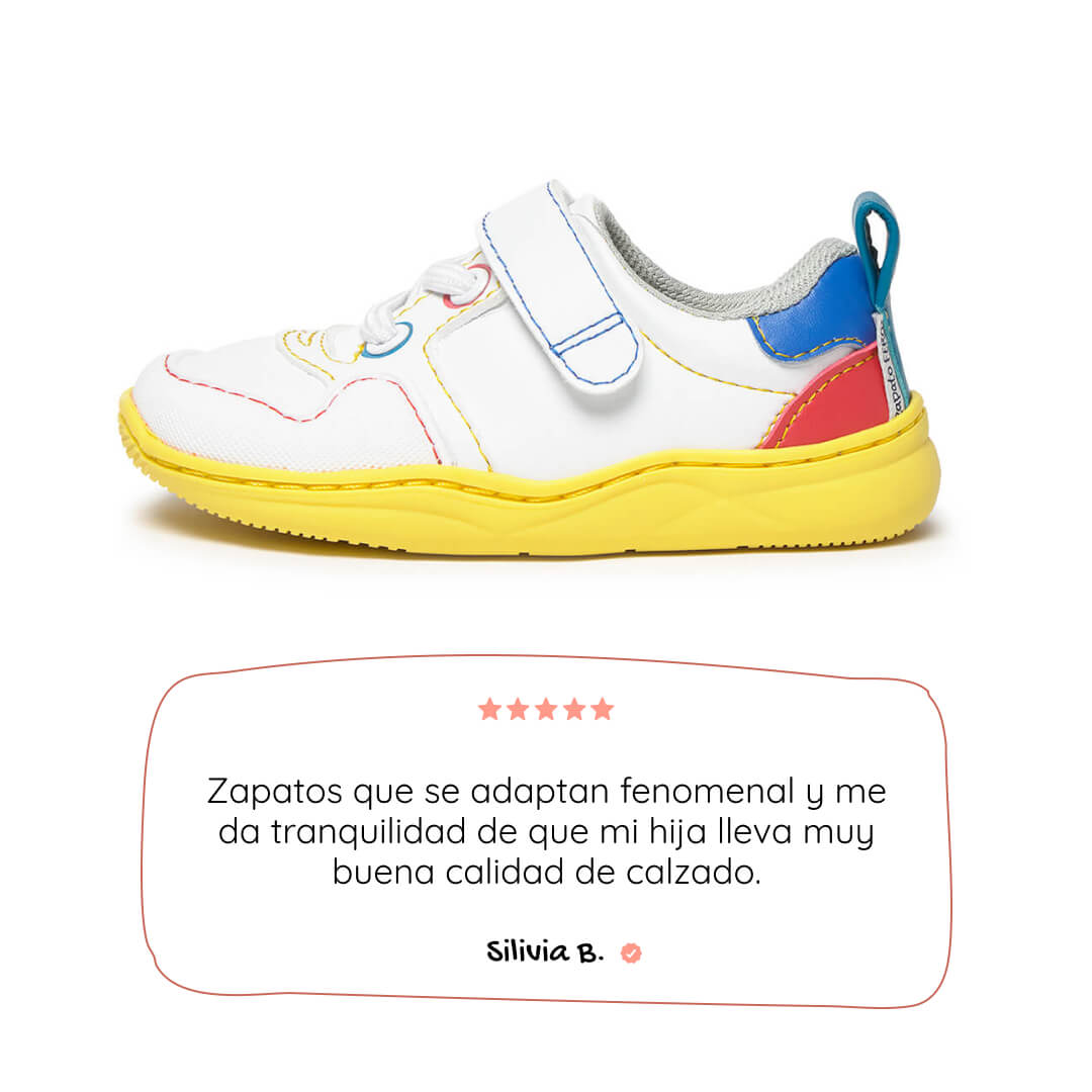 zapatilla deportiva bebe feroz barefoot multicolor olocau ss26 01