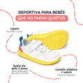 zapatilla deportiva bebe feroz barefoot multicolor olocau ss26 02
