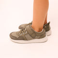 zapatilla deportiva bebe rocker barefoot kaki olocau ss26
