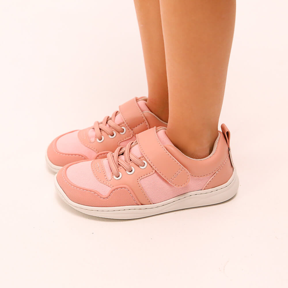zapatilla deportiva bebe rocker barefoot rosa olocau ss26