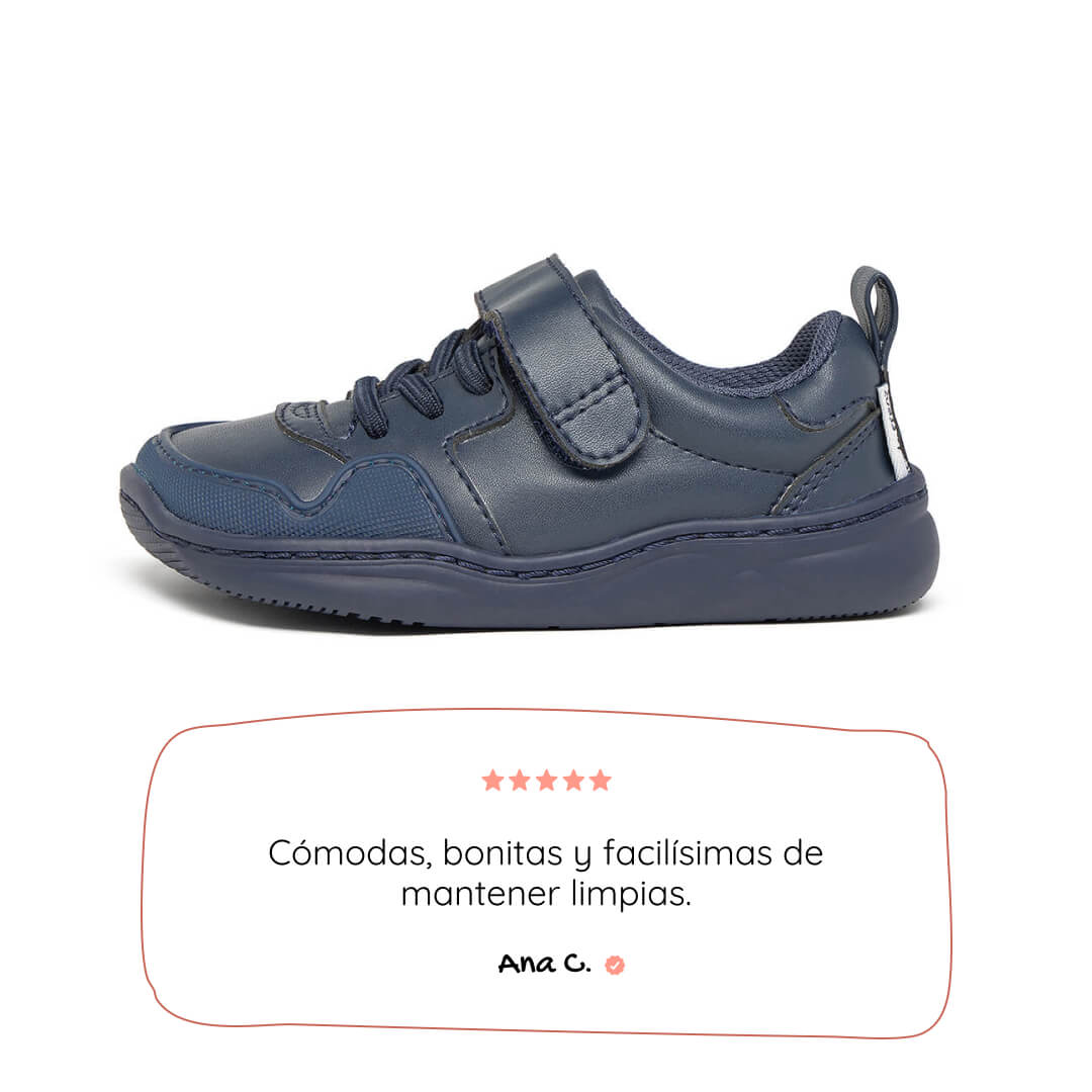 zapatilla deportiva infantil barefoot azul olocau rocker 01