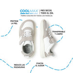 zapatilla deportiva infantil barefoot blanco gris olocau rocker 03 | Blanco Gris Microfibra Micronobuck