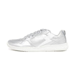 Zapatilla deportiva infantil barefoot blanco plata olocau rocker rayo 01  | Plata Rayo Microfibra