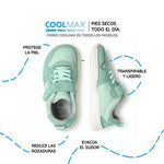 zapatilla deportiva infantil barefoot mint olocau rocker 02 | mint Microfibra Micronobuck