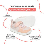 zapatilla deportiva infantil barefoot rosa olocau feroz 1000 | Rosa Microfibra Microserraje