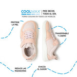 zapatilla deportiva infantil barefoot rosa palo olocau rocker 03 | Rosa Palo Microfibra Micronobuck