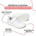zapatilla deportiva infantil rocker barefoot blanco olocau ss26 02