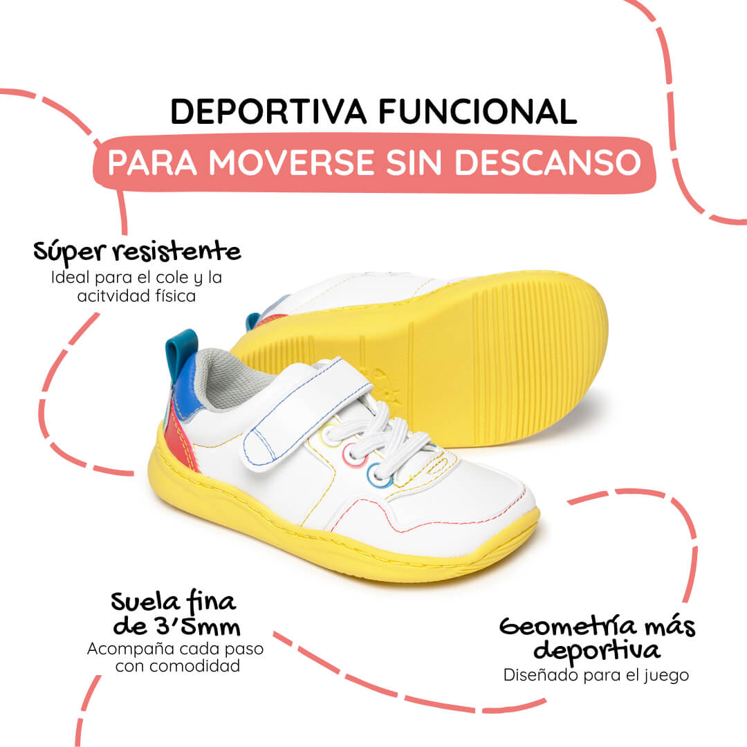 zapatilla deportiva infantil rocker barefoot multicolor olocau ss26 02