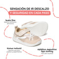zapatillas barefoot bebe beige andar descalzo tibi feroz ss26 02