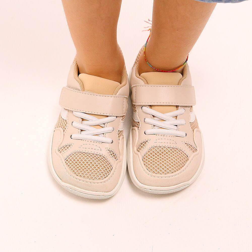 zapatillas barefoot bebe beige tibi rocker ss26| beige Microfibra Rejilla