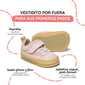 zapatillas barefoot bebe microfibra nobuck rosa faura feroz ss26 Palo 03