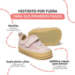 zapatillas barefoot bebe microfibra nobuck rosa faura feroz ss26 Palo 03 | rosa palo microfibra