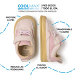 zapatillas barefoot bebe microfibra nobuck rosa faura feroz ss26 Palo 04 | rosa palo microfibra