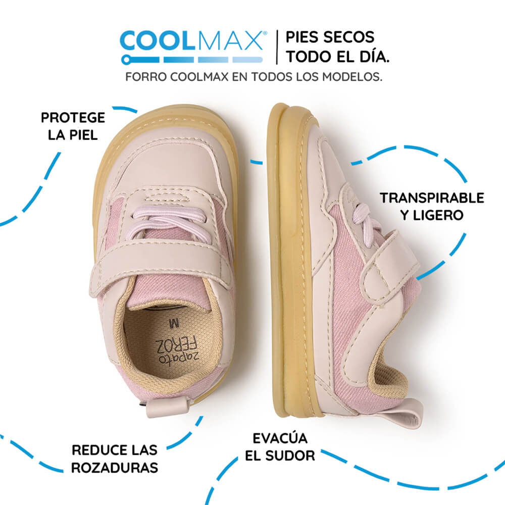 zapatillas barefoot bebe microfibra nobuck rosa faura feroz ss26 Palo 04