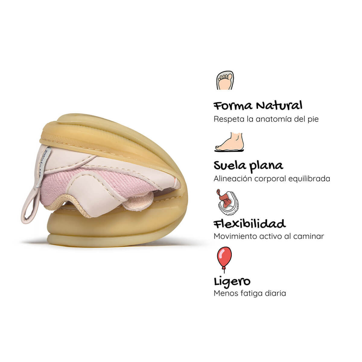 zapatillas barefoot bebe microfibra nobuck rosa faura feroz ss26 Palo 05 | rosa palo microfibra