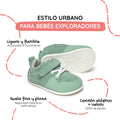zapatillas barefoot bebe verde mint menta primeros pasos cheste feroz ss26 02
