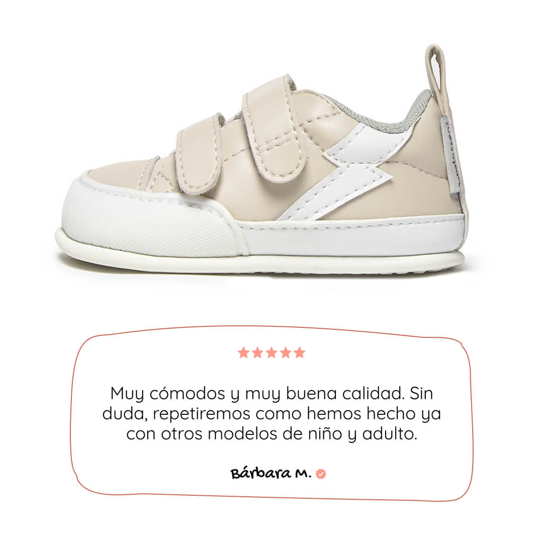 zapatillas barefoot bebes color beige piedra rayo moraira feroz ss26 01