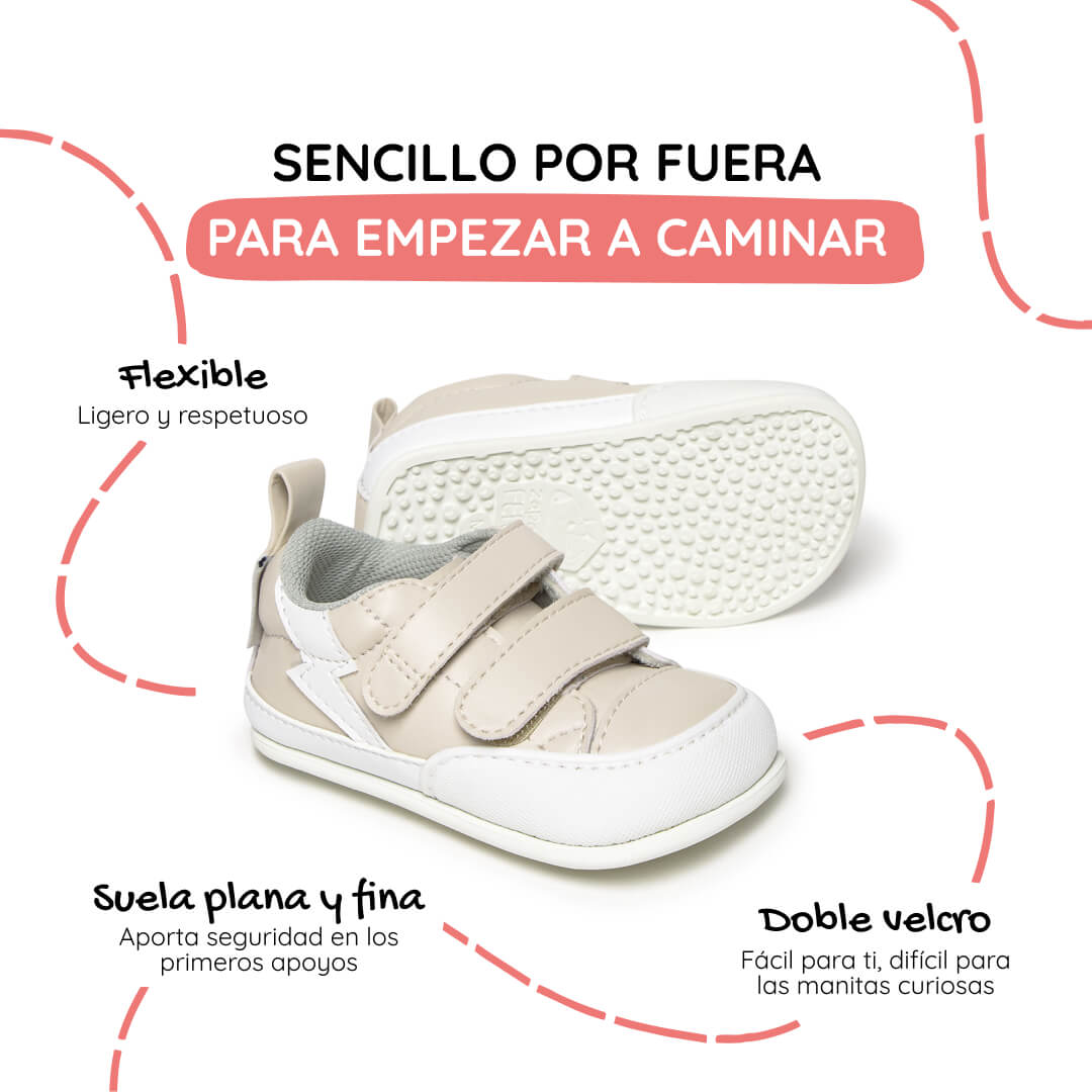 zapatillas barefoot bebes color beige piedra rayo moraira feroz ss26 02