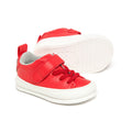 zapatillas barefoot cordones elasticos velcro bebe color rojo turia feroz ss25 02