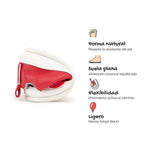 zapatillas barefoot cordones elasticos velcro bebe color rojo turia feroz ss25 04 | rojo microfibra