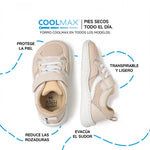 zapatillas barefoot infantil beige tibi rocker ss26 04| beige Microfibra Rejilla