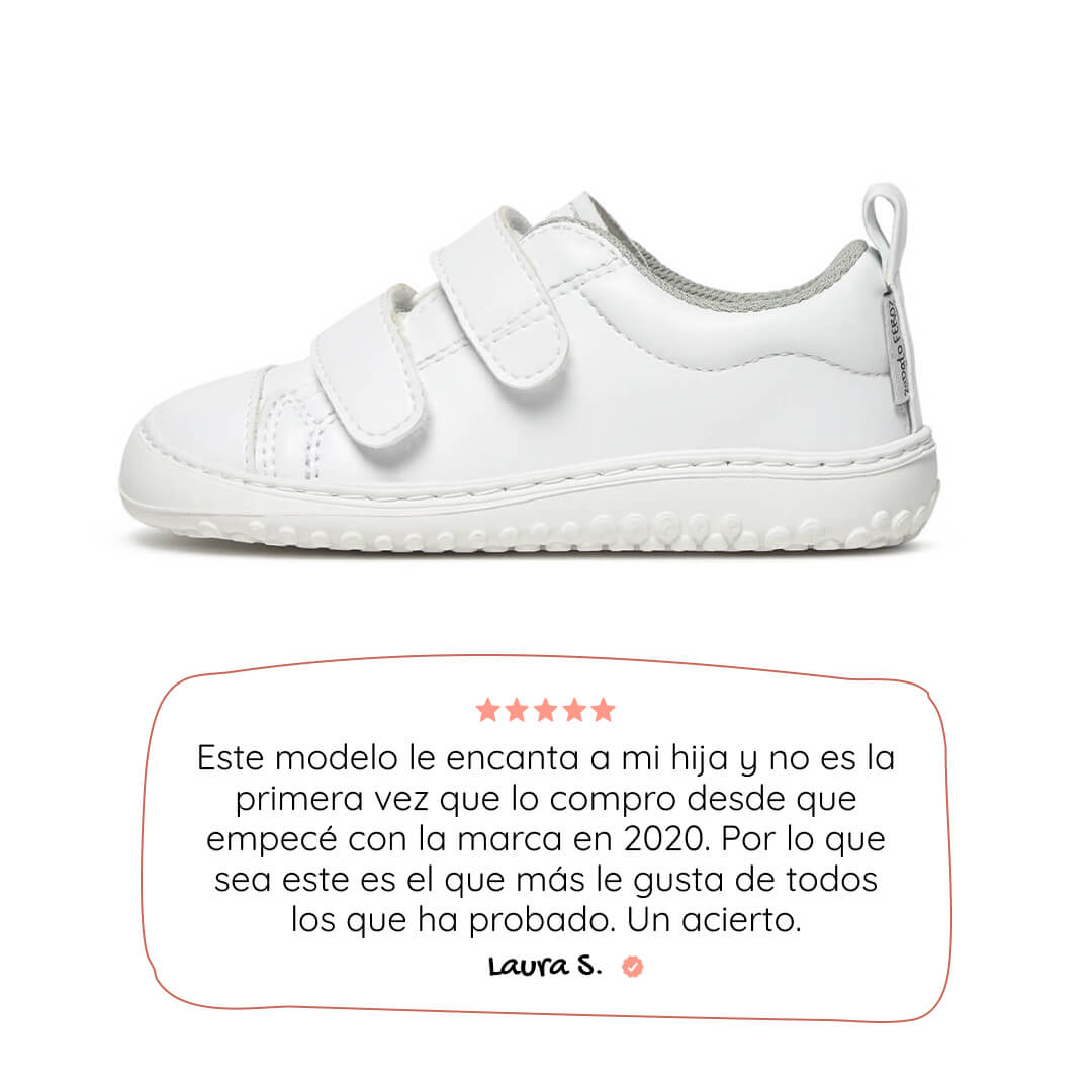 zapatillas barefoot infantil verano vegano blancas moraira rocker ss26 01  | blanco microfibra