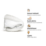 zapatillas barefoot infantil verano vegano blancas moraira rocker ss26 05 | blanco microfibra