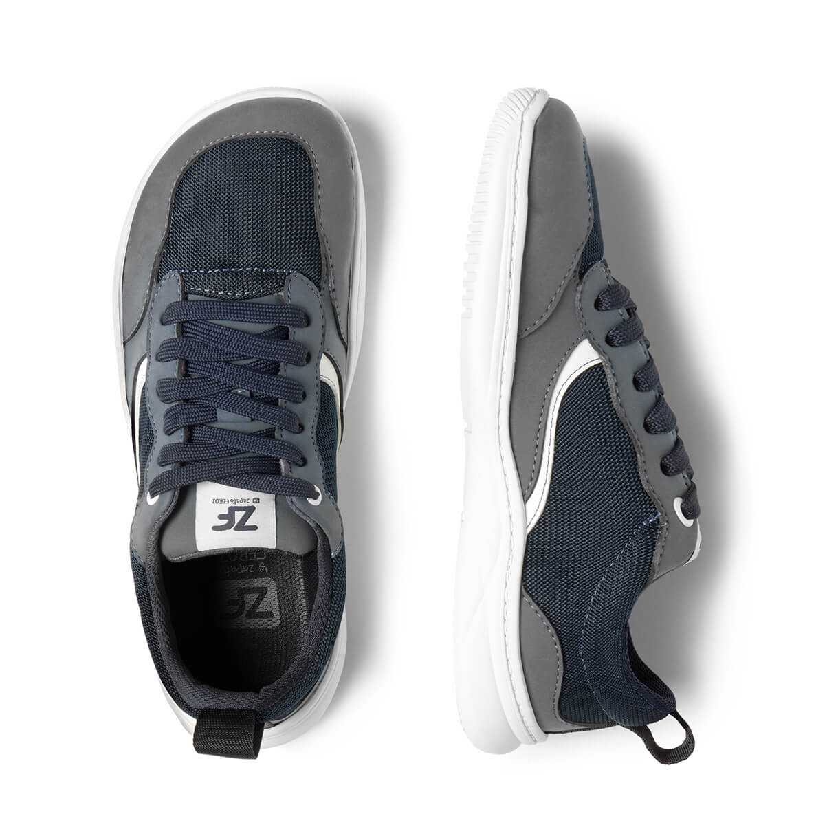 zapatillas barefoot nobuck chicos chicas adolescentes color gris biar freekers AW25 03