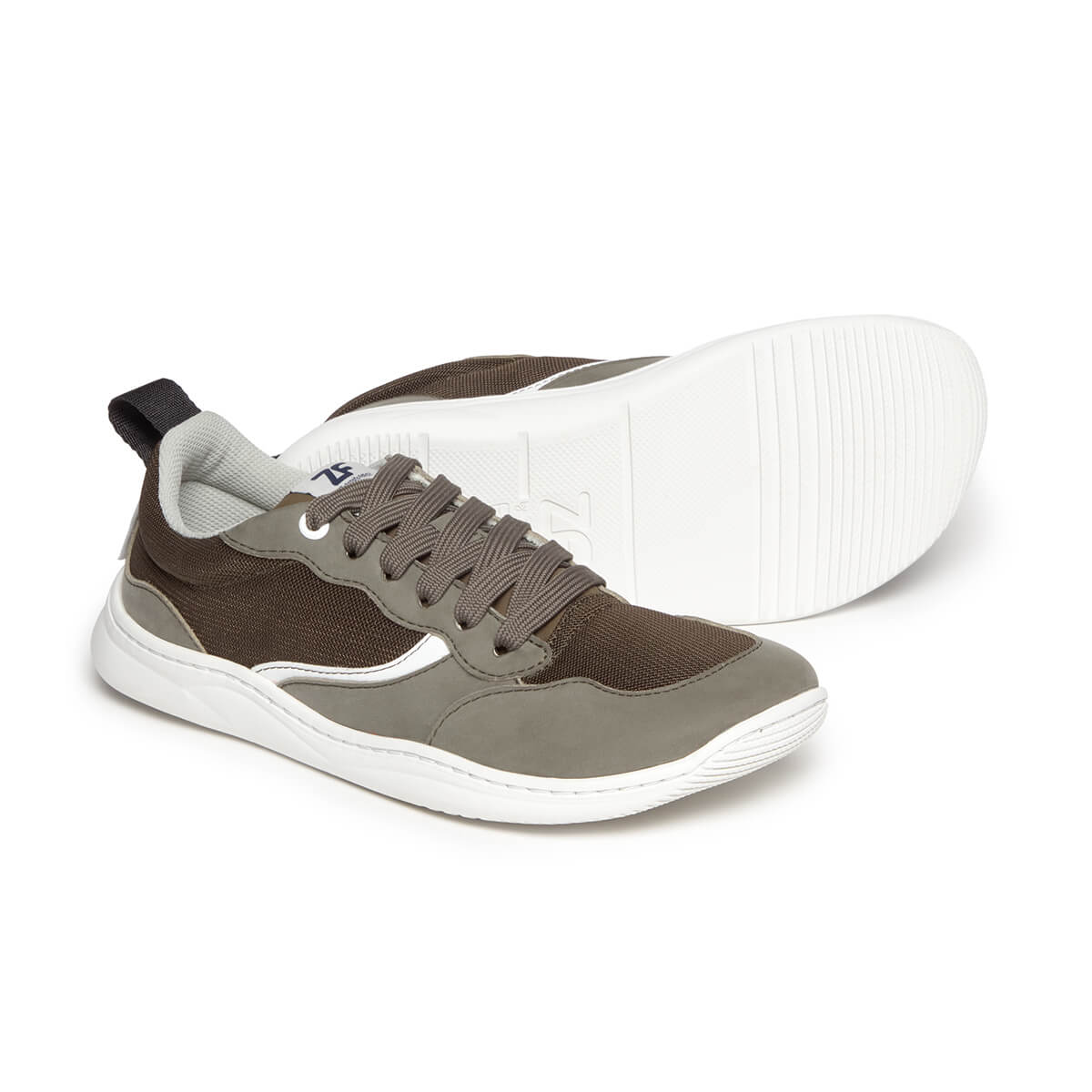 zapatillas barefoot nobuck chicos chicas adolescentes color kaki biar freekers AW25 02