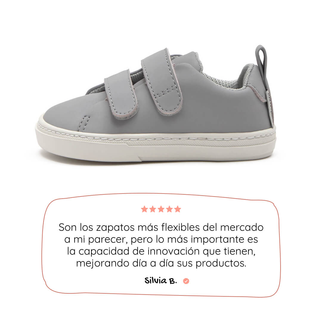 zapatillas barefoot respetuoso desarrollo pies ninos color gris valencia rocker ss26 01 | gris microfibra