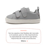 zapatillas barefoot respetuoso desarrollo pies ninos color gris valencia rocker ss26 01 | gris microfibra