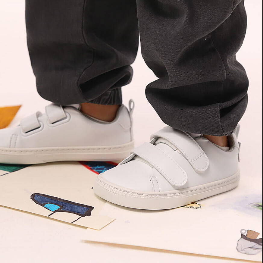 zapatillas barefoot respetuoso desarrollo pies ninos valencia rocker blanco