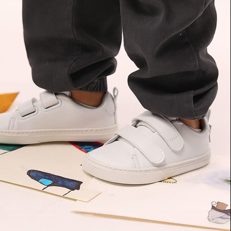 zapatillas barefoot respetuoso desarrollo pies ninos valencia rocker blanco