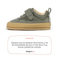 zapatillas barefoot veganas bebe verde kaki faura feroz ss25 01