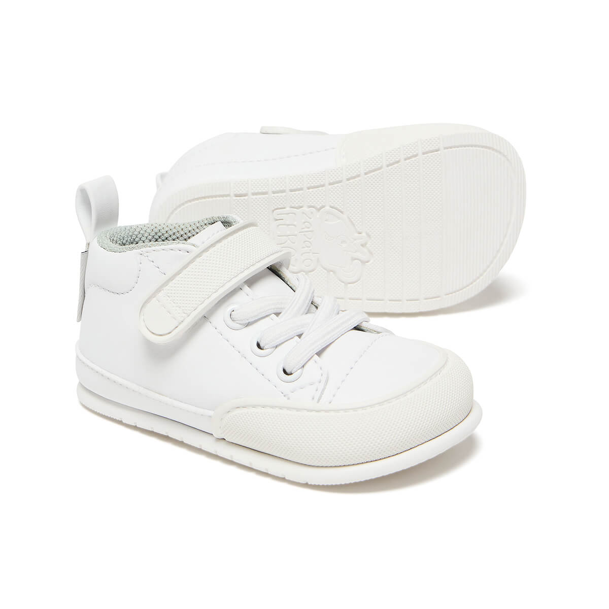 zapatillas botas botines cordones velcro microfibra nobuck bebe color blanco jucar feroz aw24 02