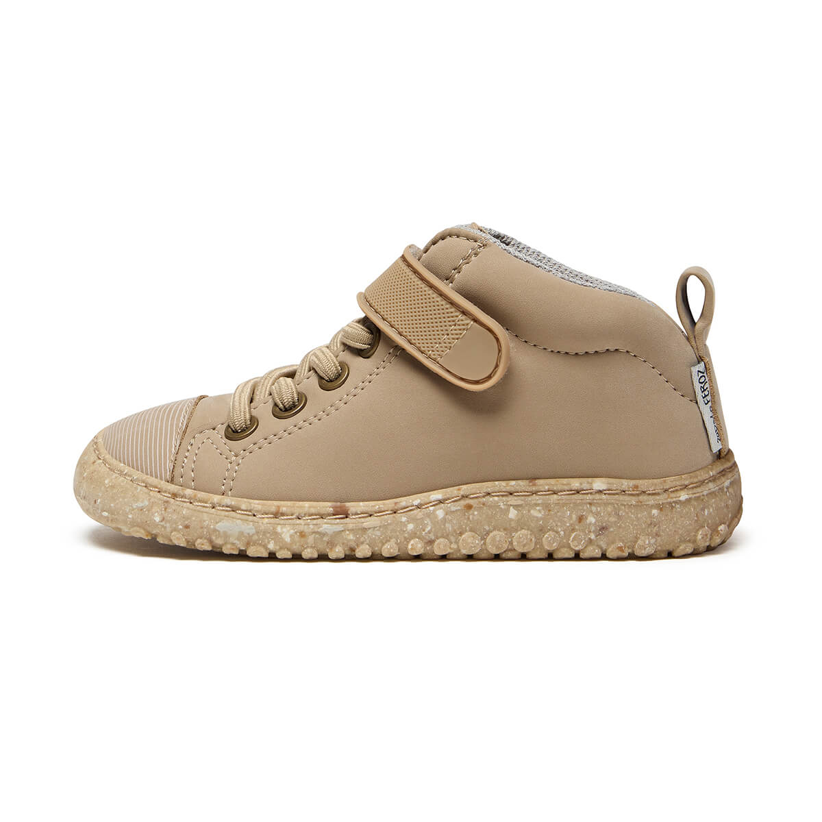 zapatillas botas botines cordones velcro microfibra nobuck ninos ninas color beige beis jucar rocker aw24 01